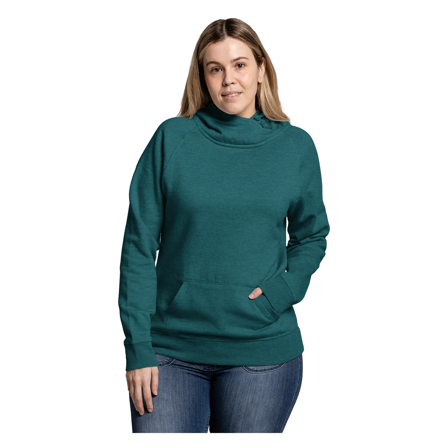 82182 Women's Cozy Asym Hood - Solid Colors