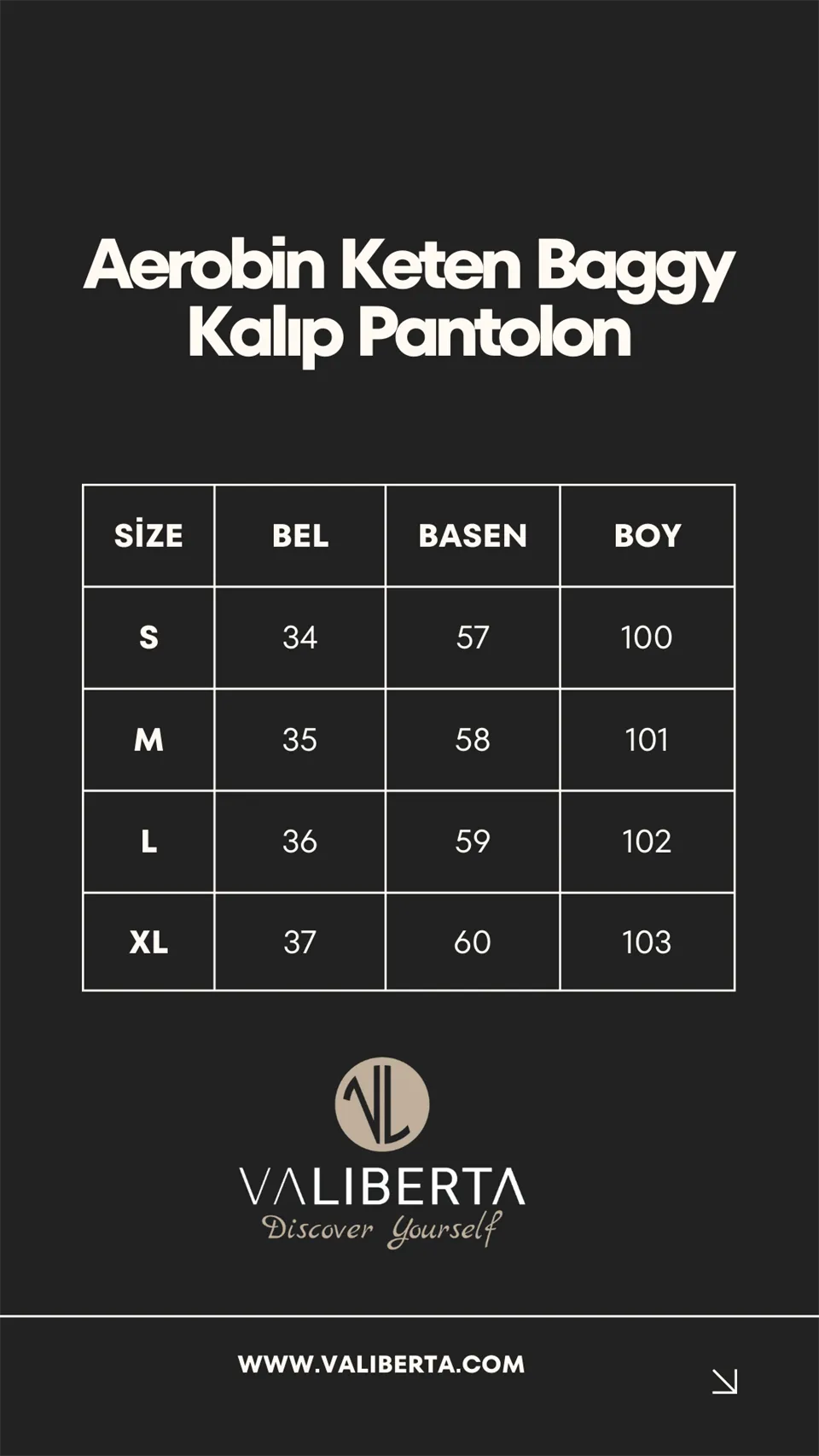 aerobin kumaş baggy kalip pantolon