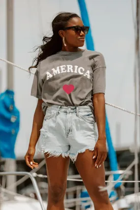 AMERICA VINTAGE BOYFRIEND TEE