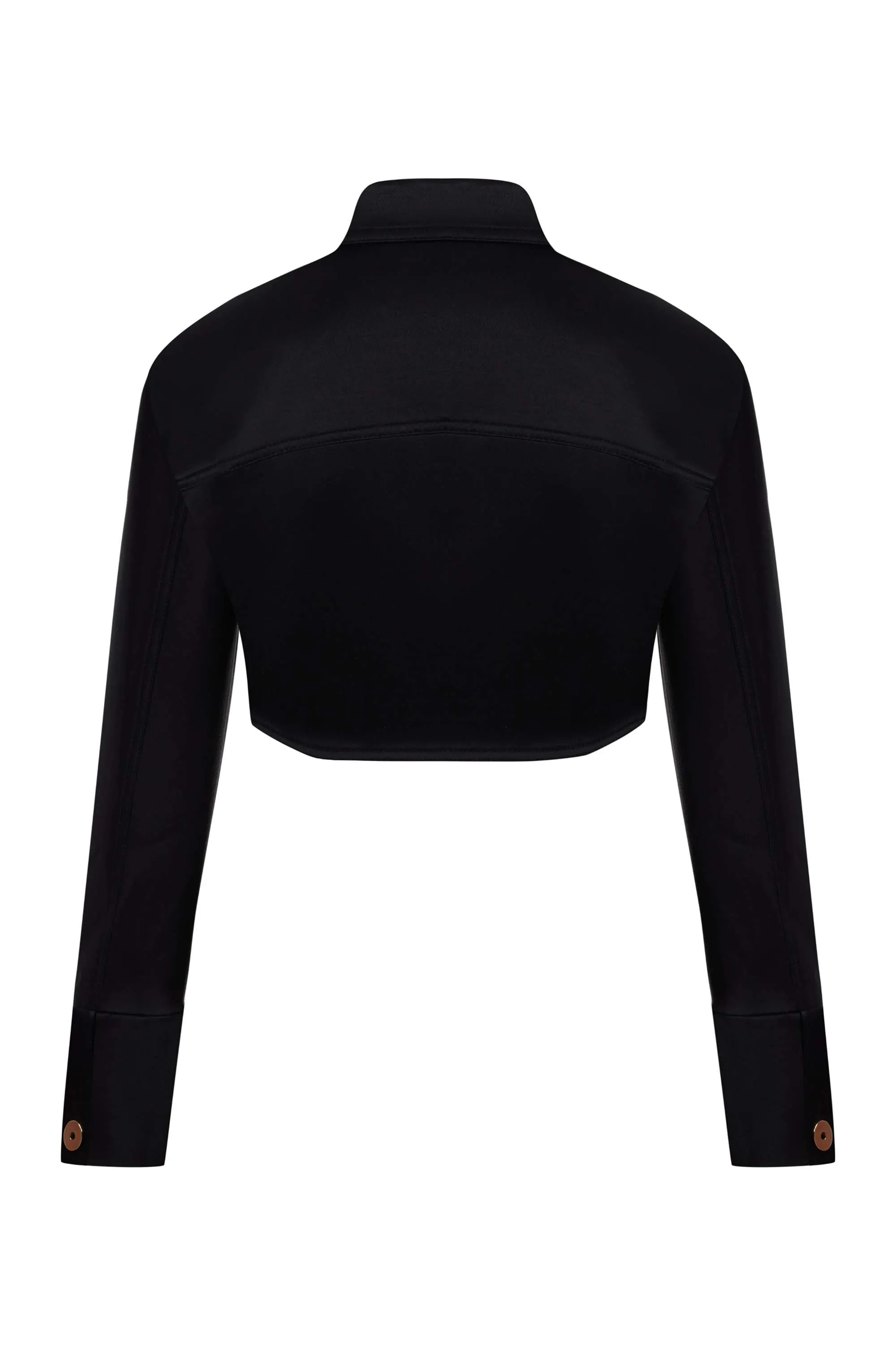 Asymmetric Pocket Crop Jacket (Final Sale)