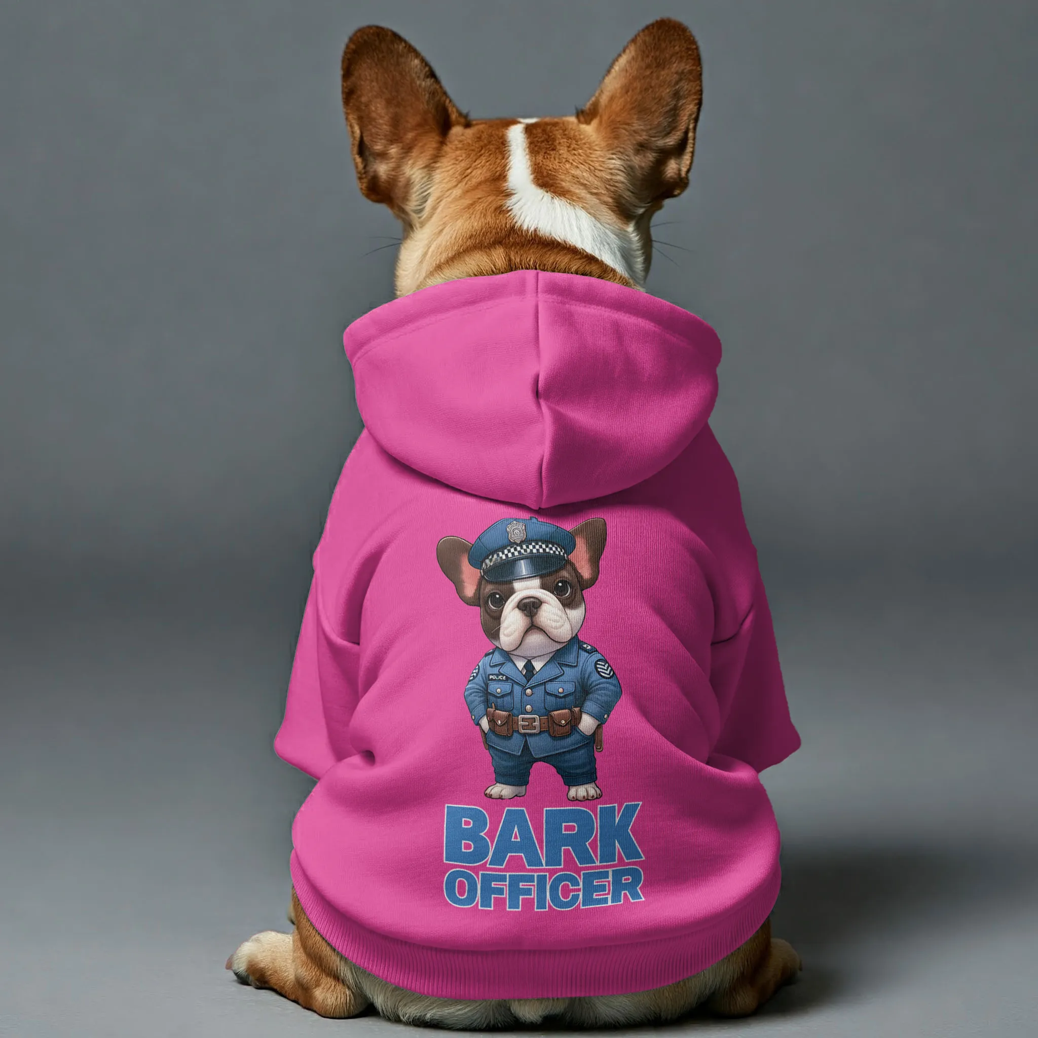 Bark Officer - Personalized French Bulldog Hoodies with Funny Quotes – Stylish, Cozy, and Premium 100% Cotton