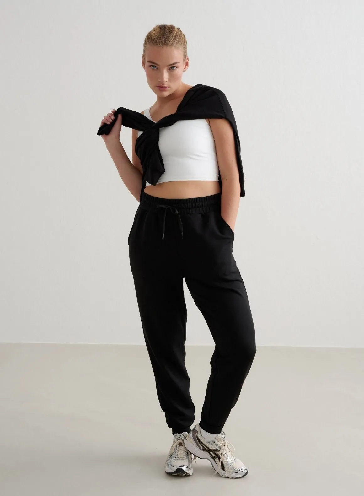 Black Comfy Modal Pants