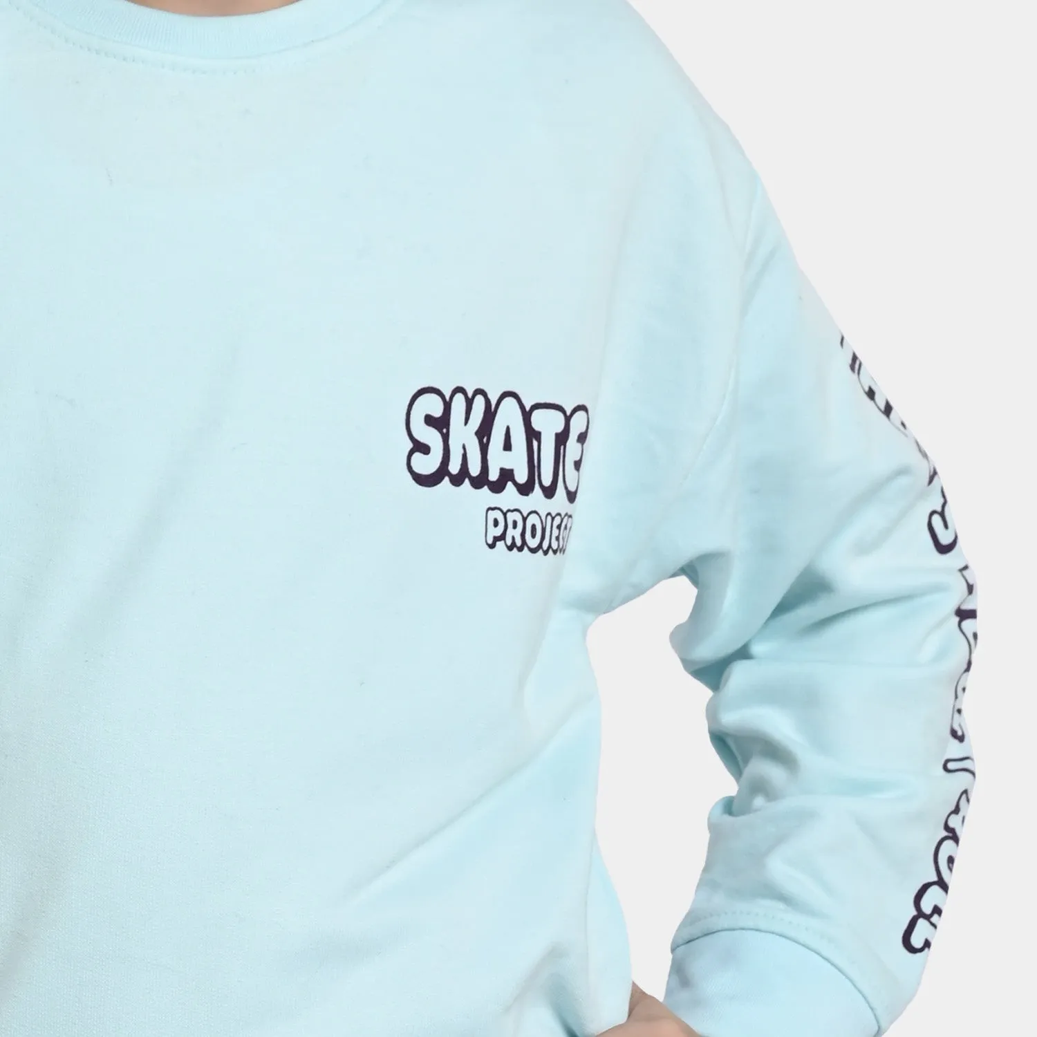 Boys Fleece Sweatshirt Skate Project-Blue