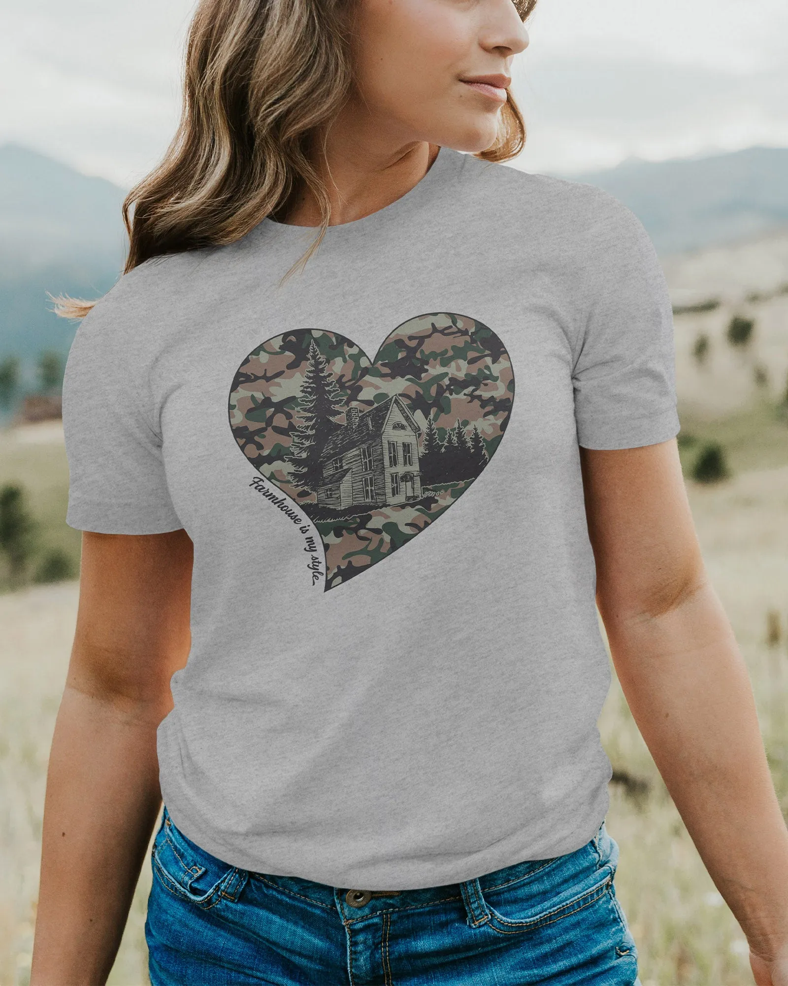 Camo Chic Farmhouse Tee T-Shirt