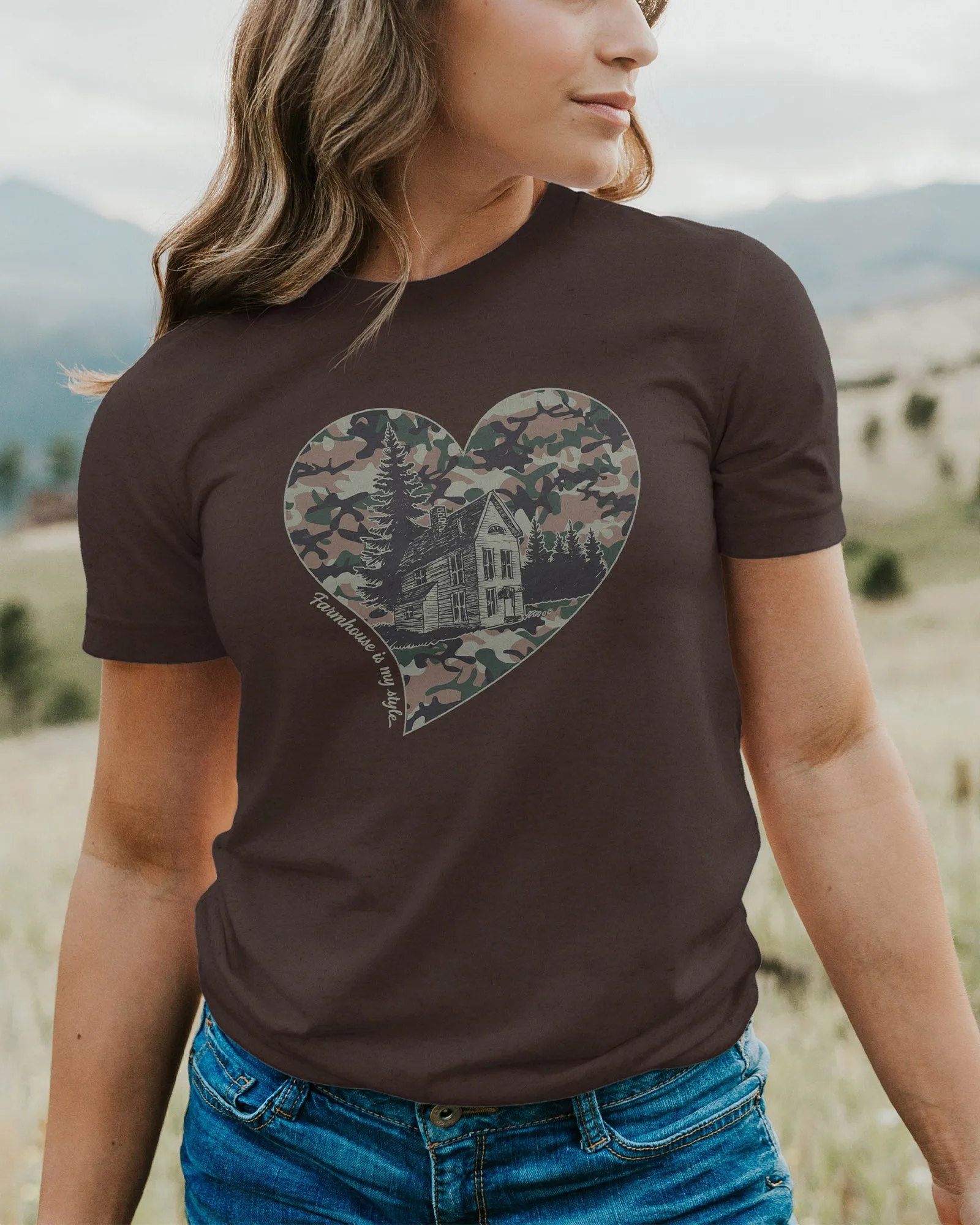 Camo Chic Farmhouse Tee T-Shirt