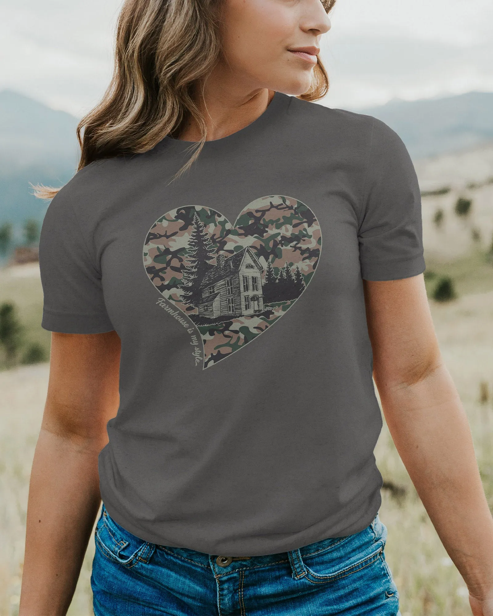 Camo Chic Farmhouse Tee T-Shirt