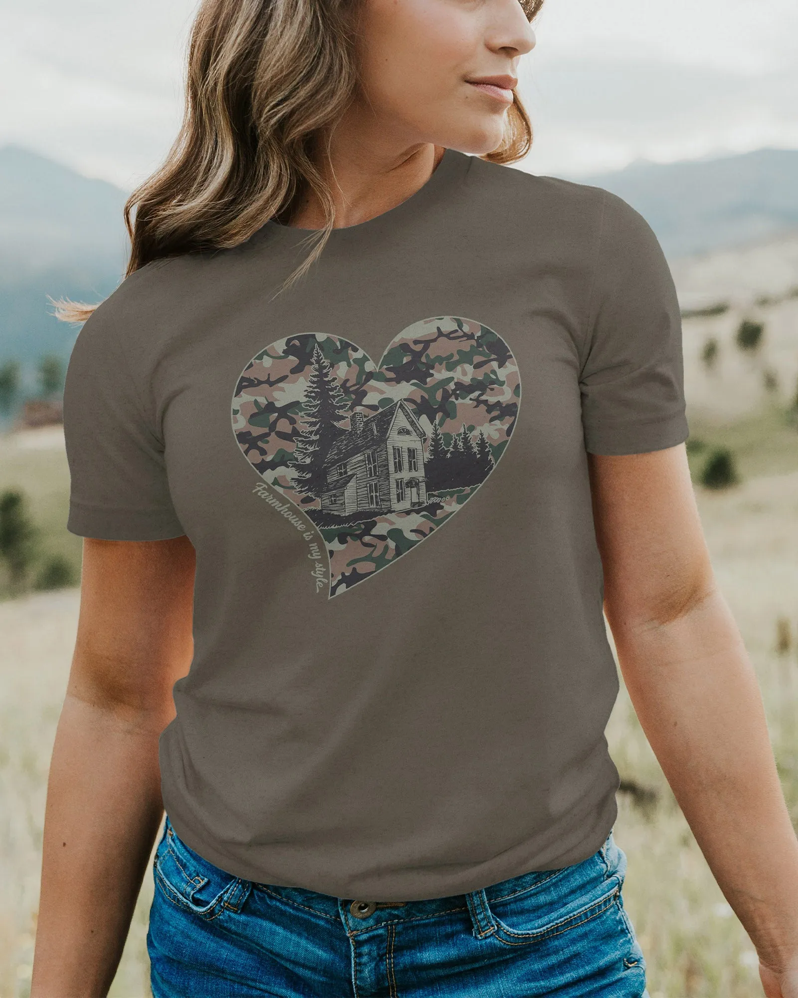 Camo Chic Farmhouse Tee T-Shirt