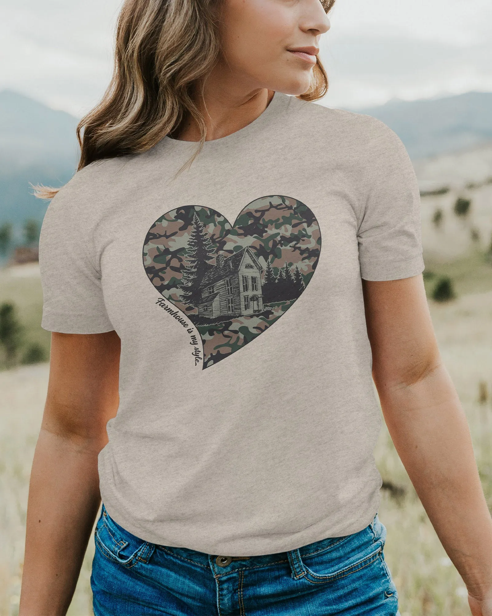 Camo Chic Farmhouse Tee T-Shirt