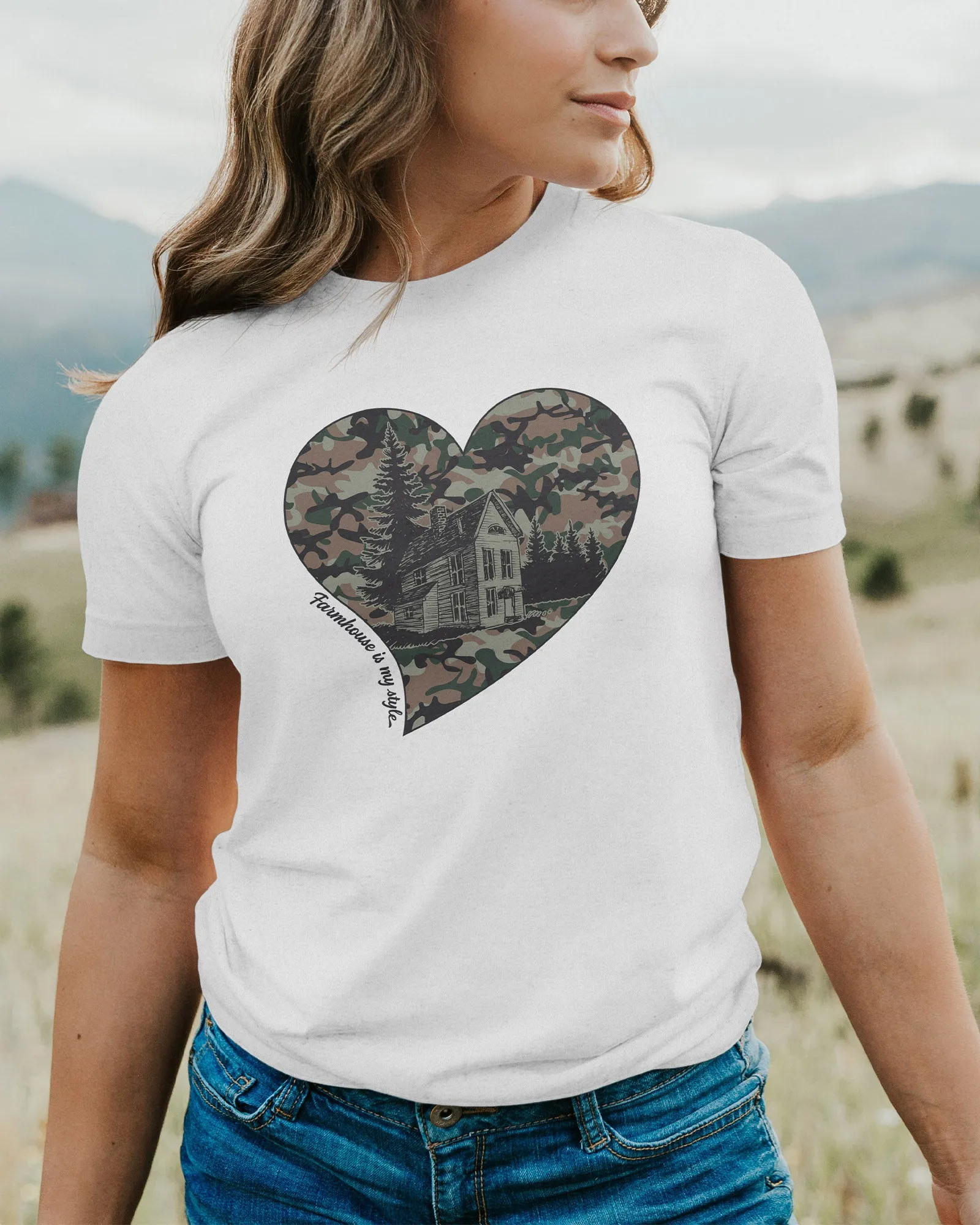 Camo Chic Farmhouse Tee T-Shirt