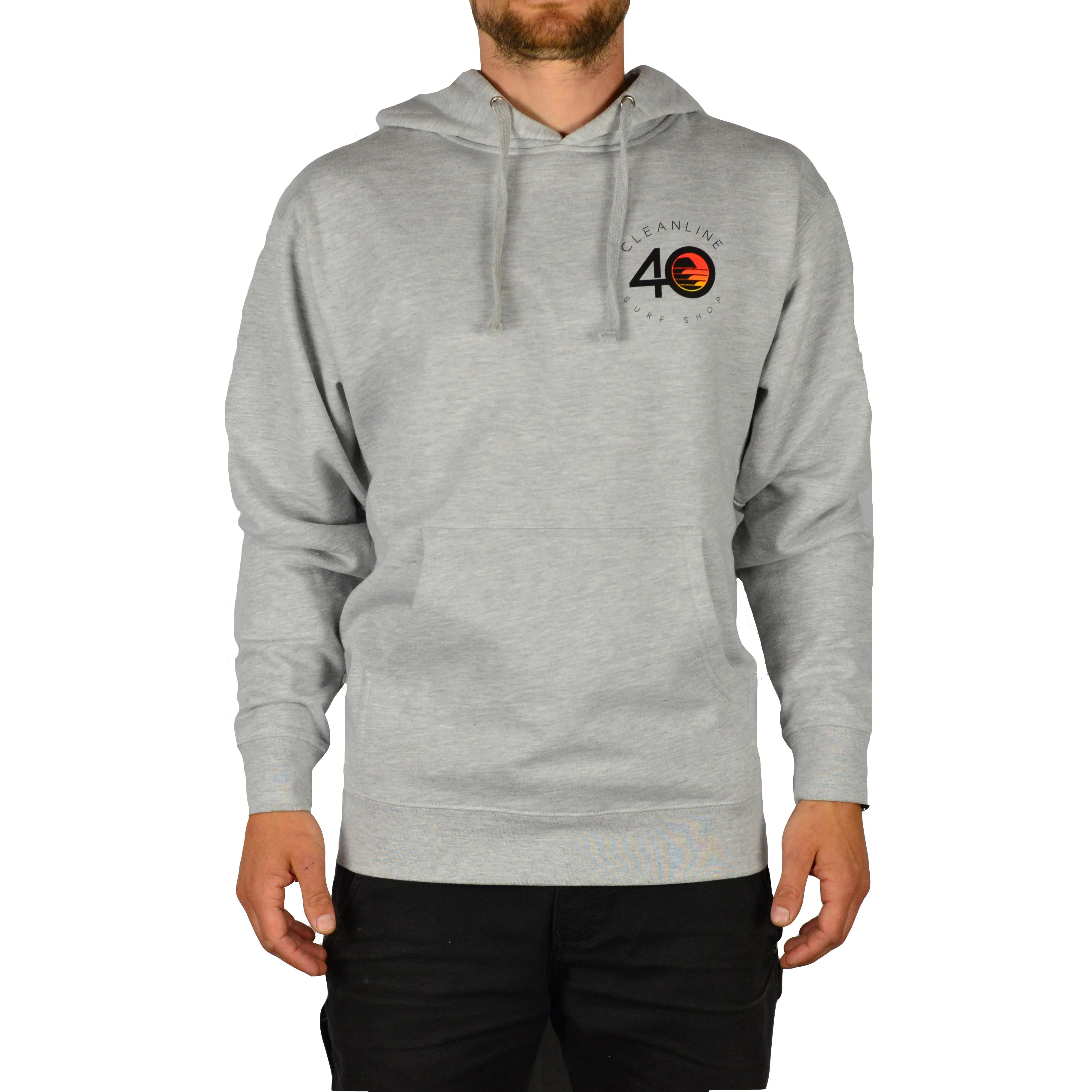 Cleanline #40 Pullover Hoodie - Heather Grey