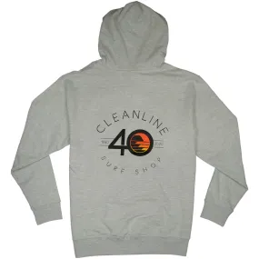 Cleanline #40 Pullover Hoodie - Heather Grey