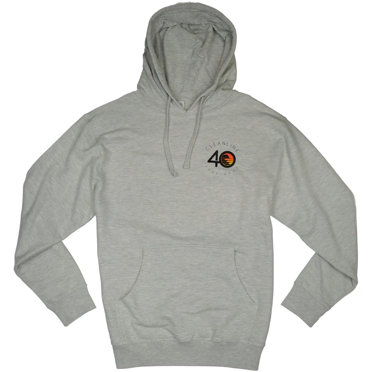 Cleanline #40 Pullover Hoodie - Heather Grey