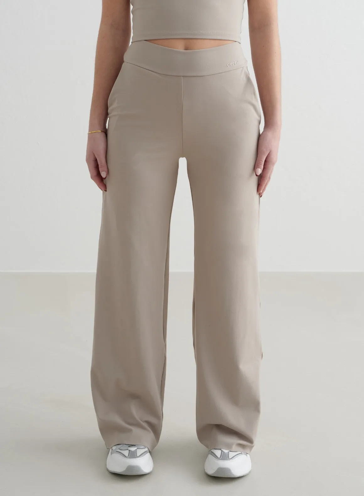 Dark Clay Sense Wide Petite Pants