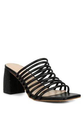 Delta Strappy Slip On Sandals