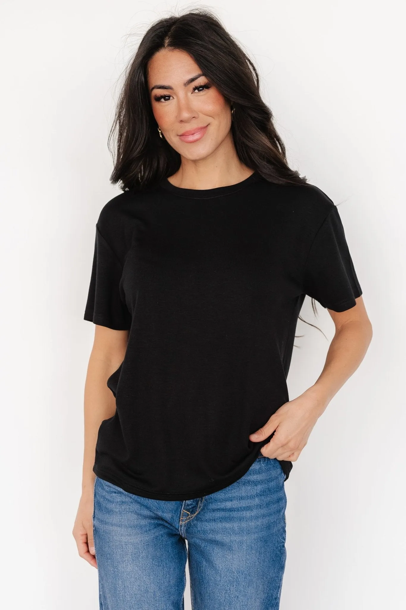 Elliot Relaxed Tee | Black