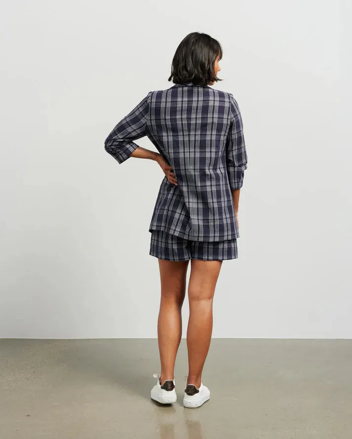 Et Alia Kennedy Blazer - Ink Plaid