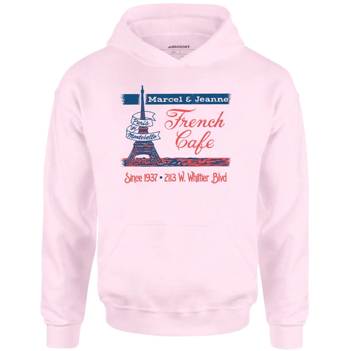 French Cafe - Montebello, CA - Vintage Restaurant - Unisex Hoodie