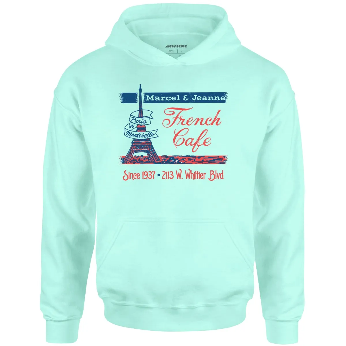 French Cafe - Montebello, CA - Vintage Restaurant - Unisex Hoodie