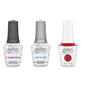 Gelish Combo - Base, Top & Who Nose Rudolph