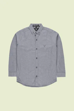 Grey Plain Shirt  for Boys