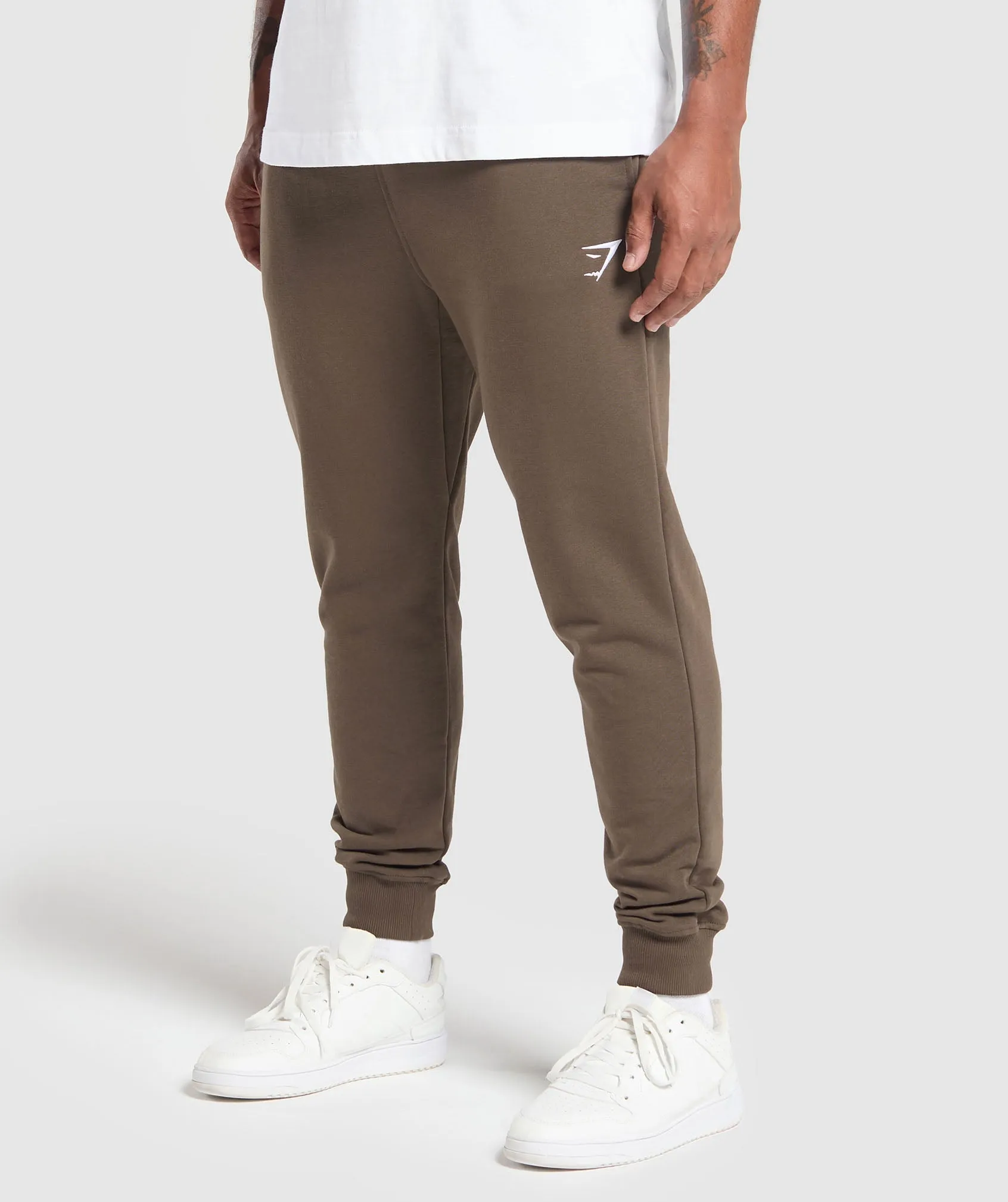 Gymshark Crest Joggers - Walnut Brown