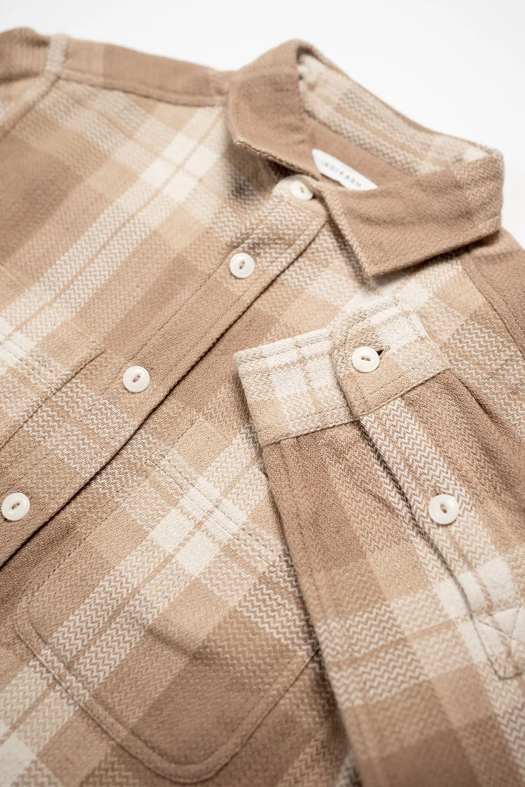 Indi   Ash Ames Workshirt - Desert Acacia Handwoven Plaid