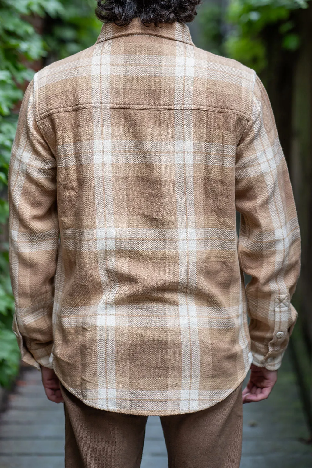 Indi   Ash Ames Workshirt - Desert Acacia Handwoven Plaid