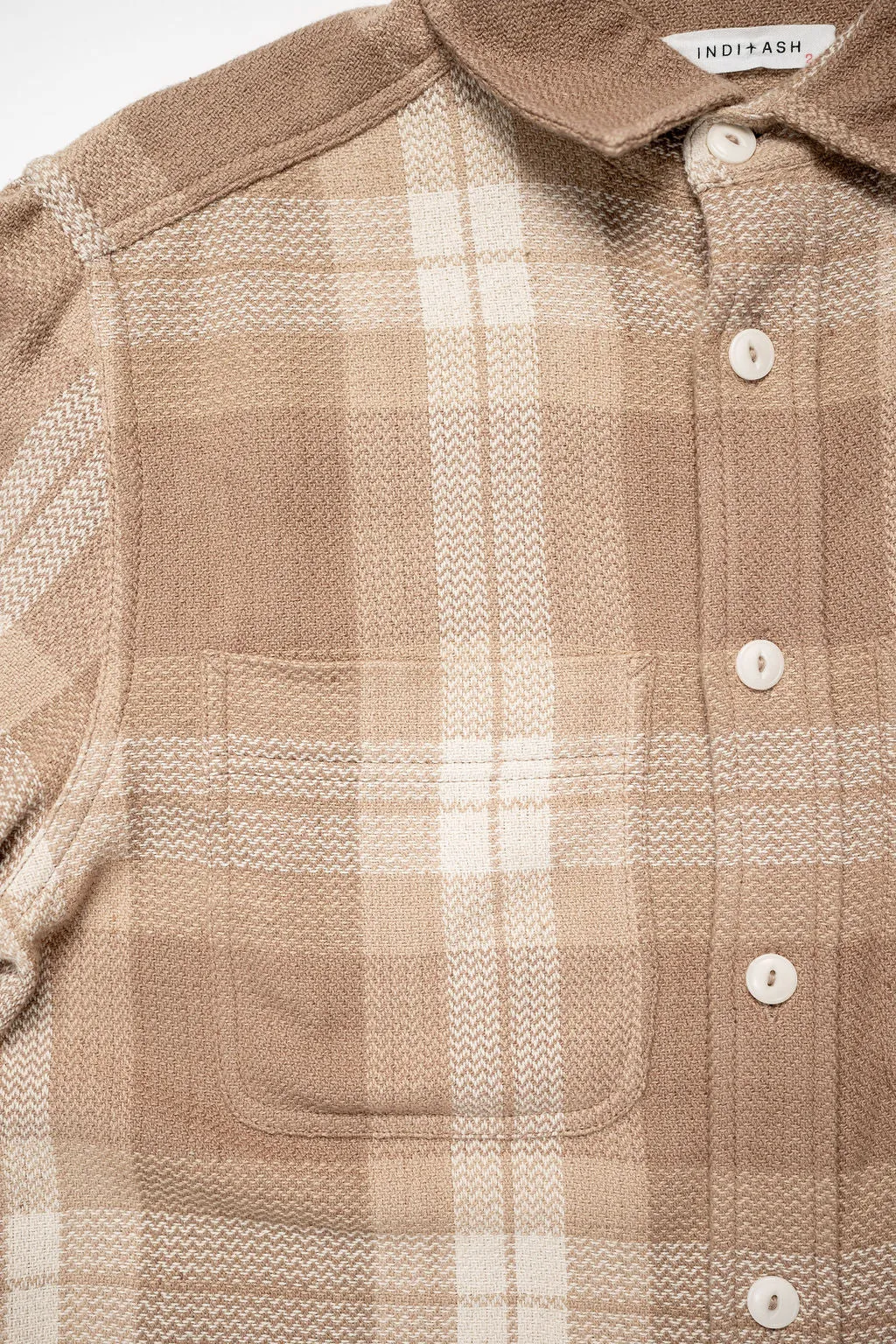 Indi   Ash Ames Workshirt - Desert Acacia Handwoven Plaid