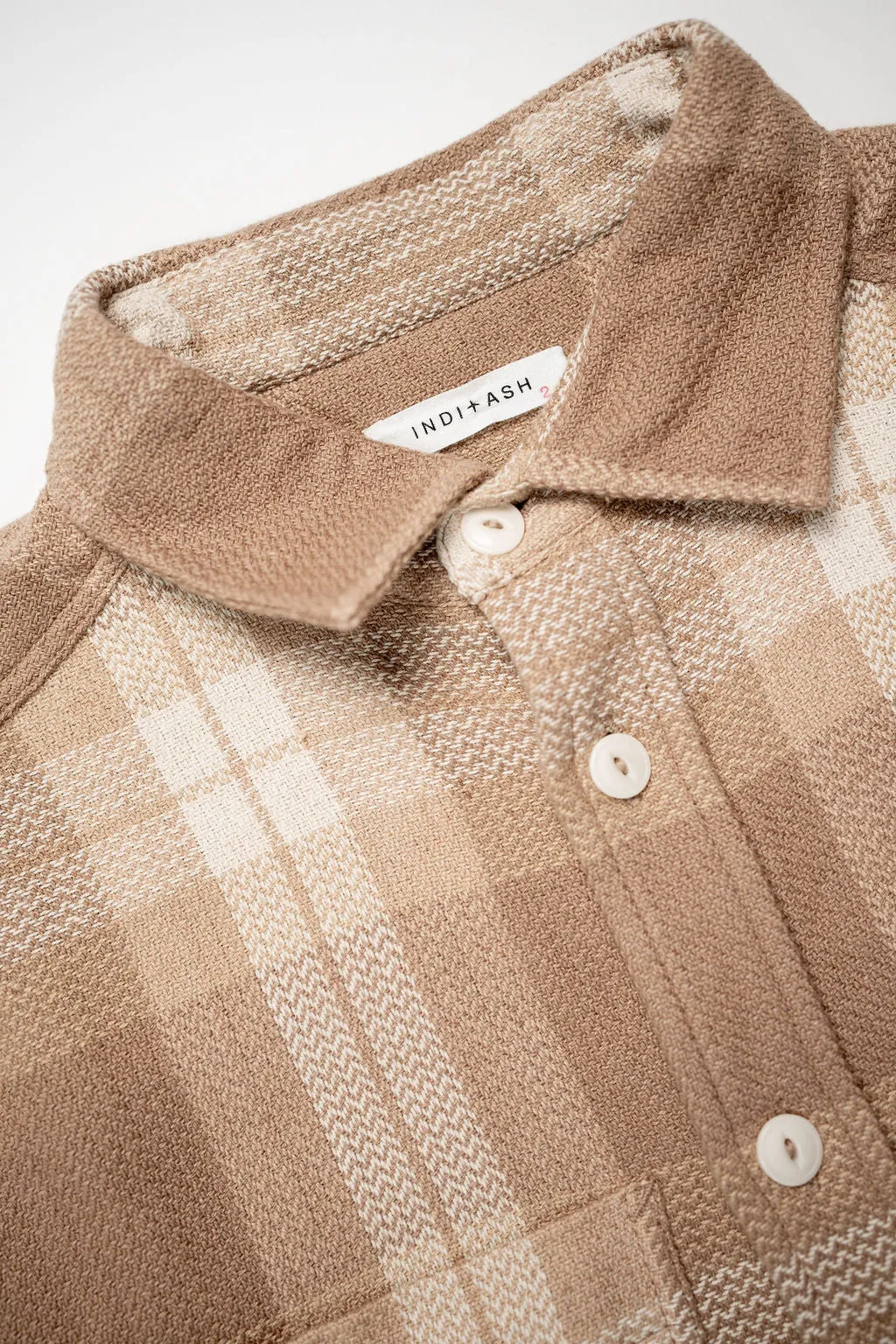 Indi   Ash Ames Workshirt - Desert Acacia Handwoven Plaid