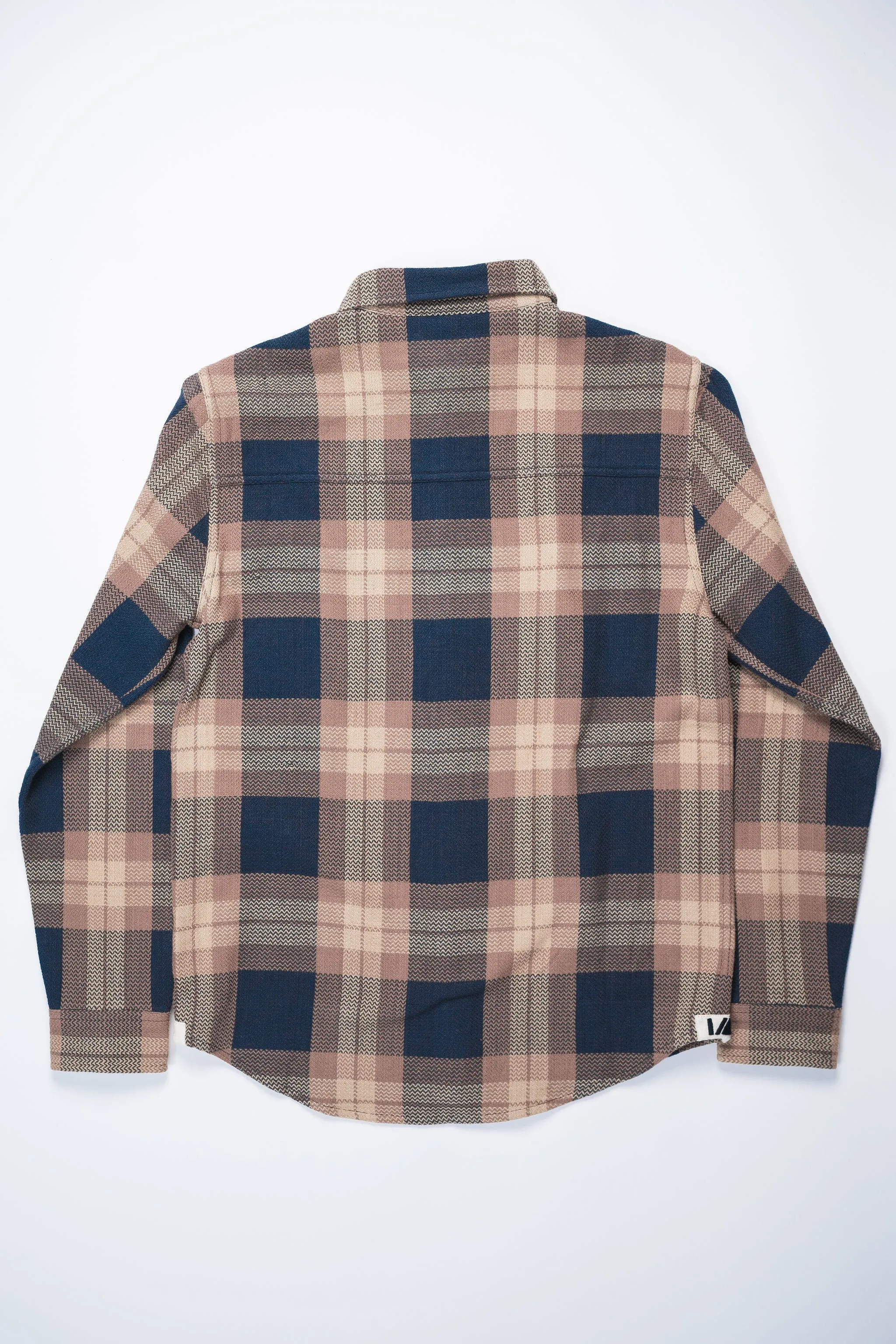 Indi   Ash Ames Workshirt - Iron/Catechu Handwoven Plaid