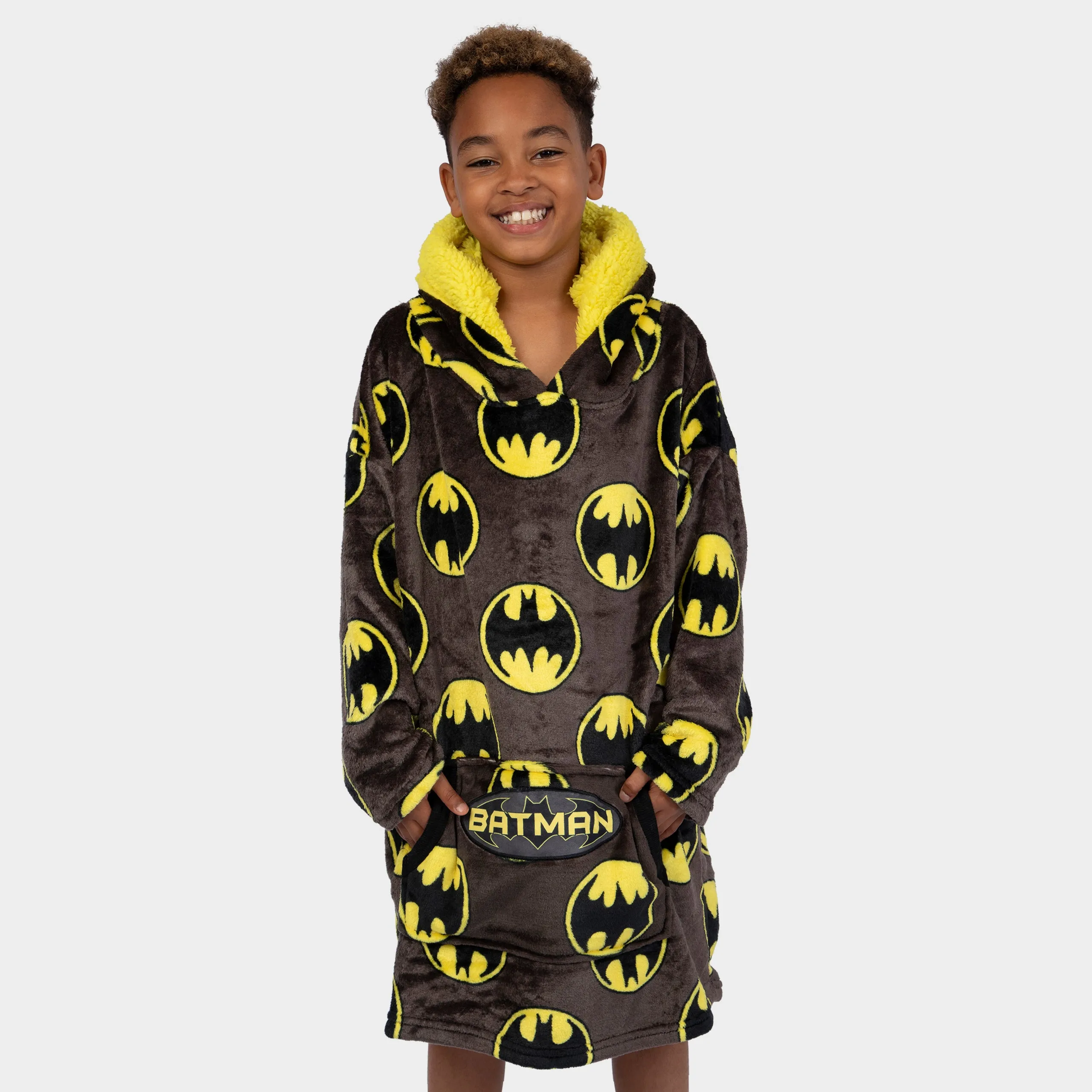 Kids Batman Fleece Hoodie Blanket - One Size