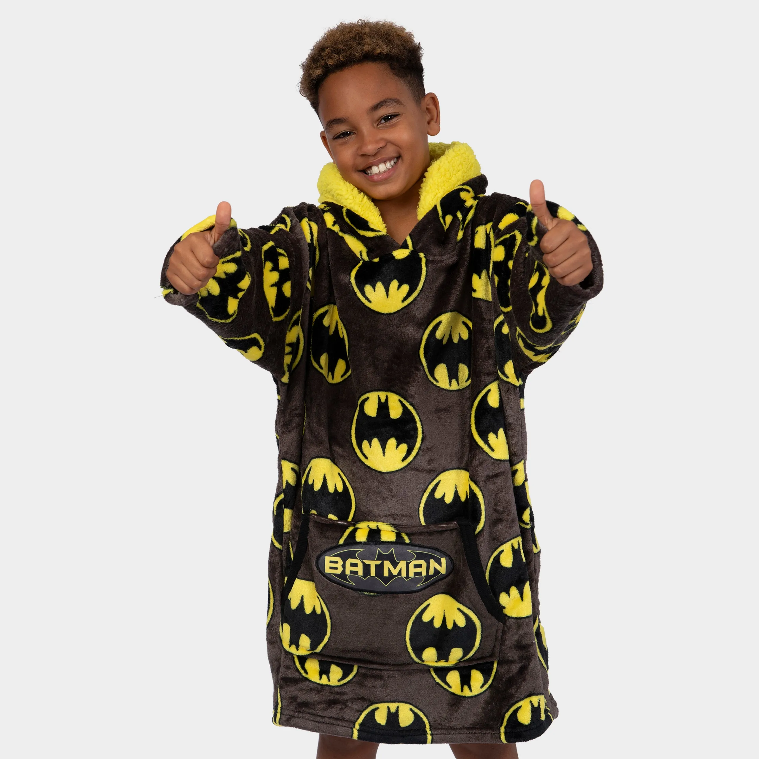 Kids Batman Fleece Hoodie Blanket - One Size