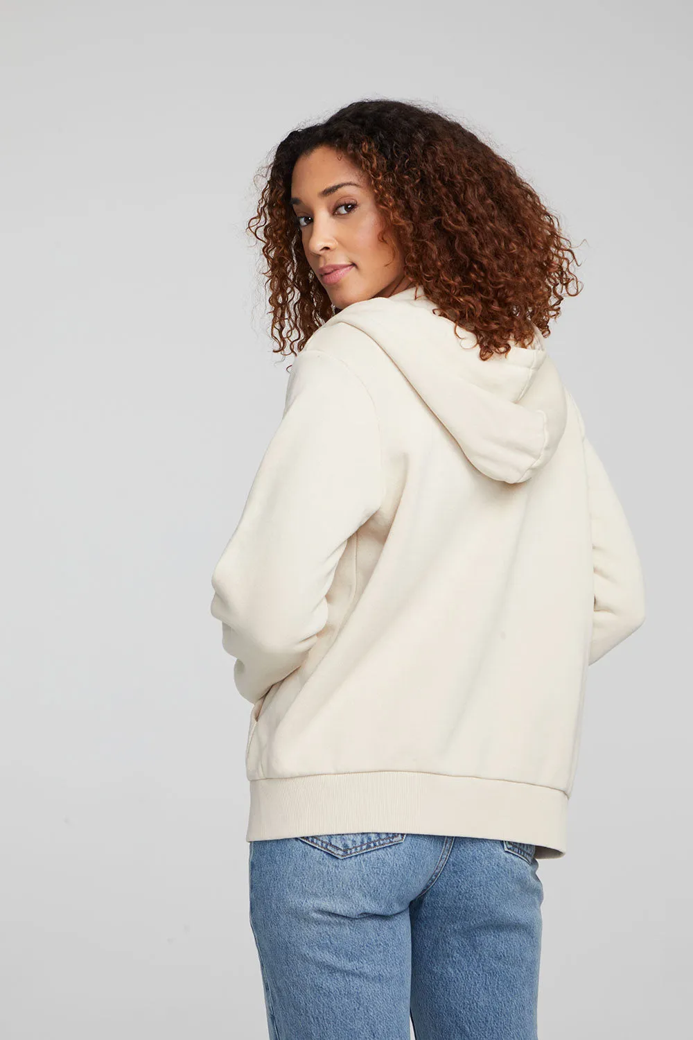 Lex Oatmeal Zip Up Hoodie