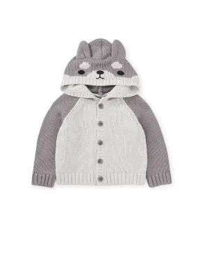 Light Gray Husky Cardigan