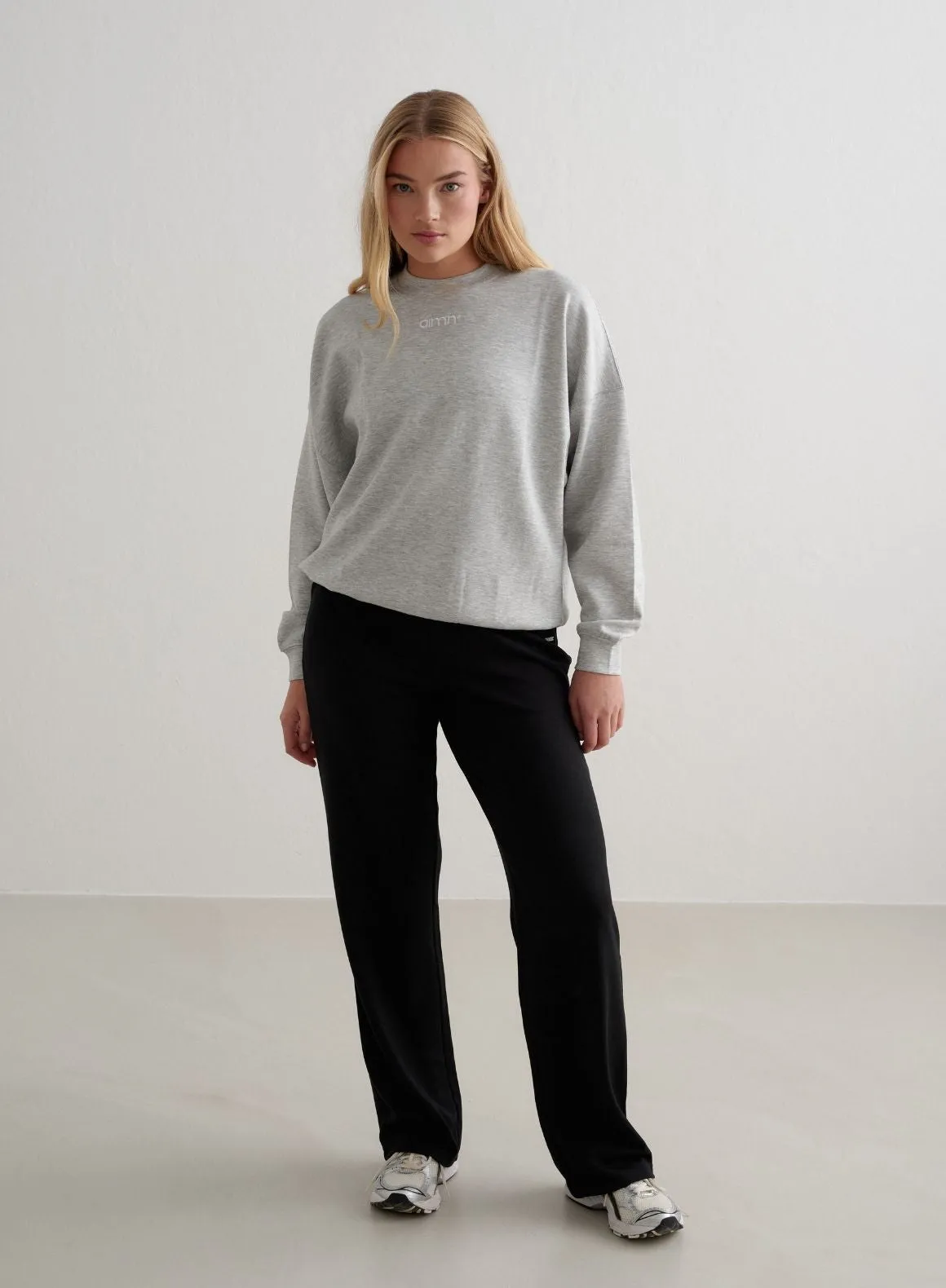 Light Grey Melange Comfy Modal Sweatshirt