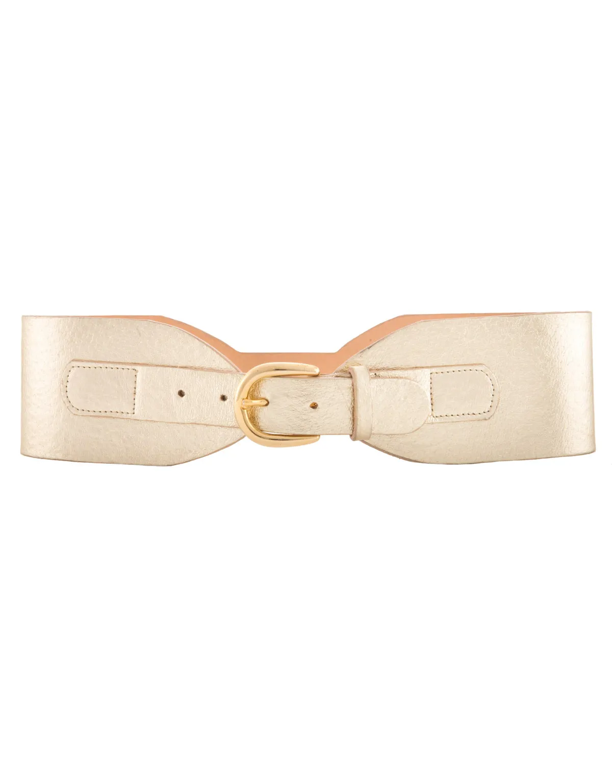 Lina gold wide waist belt