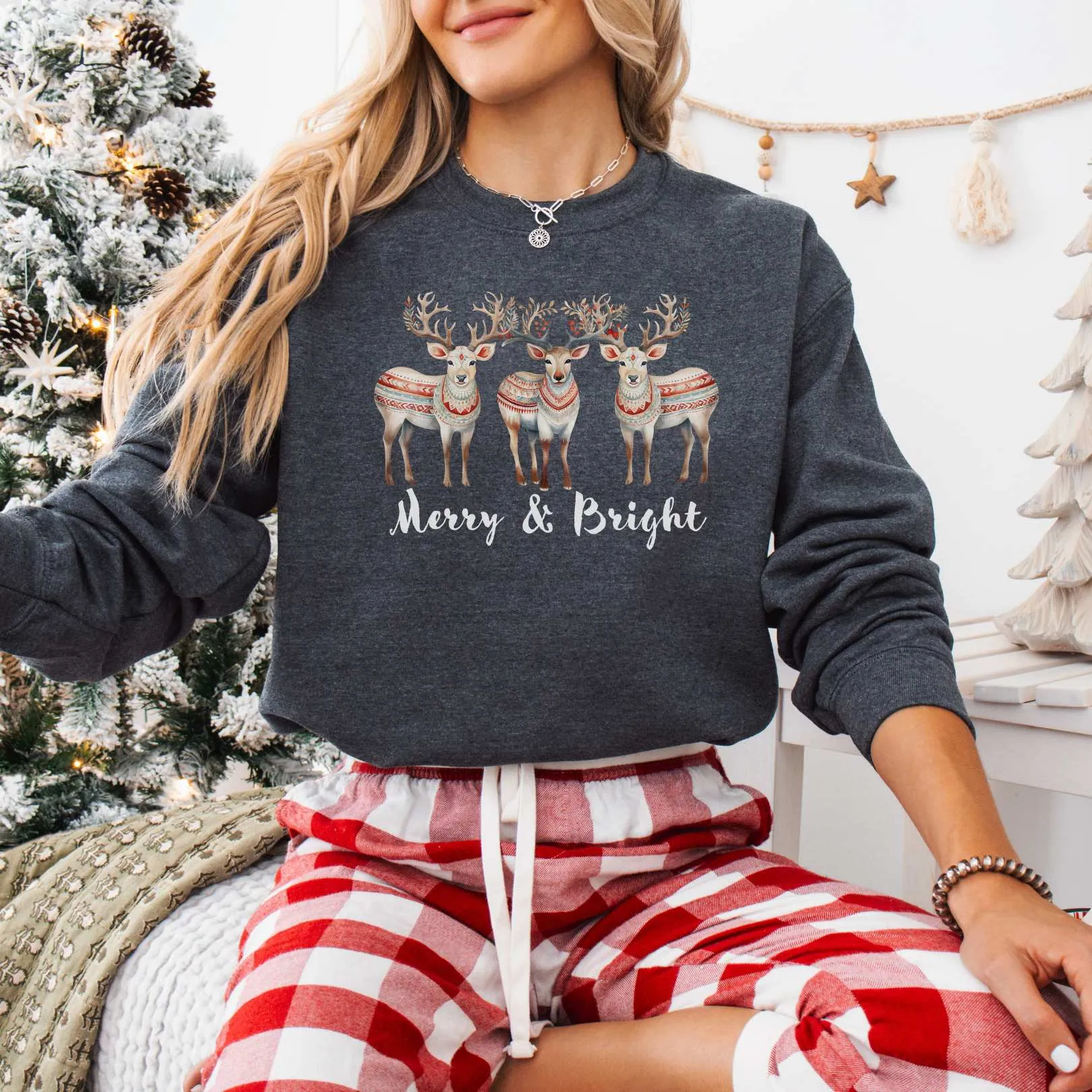 Merry and Bright Christmas Sweatshirt