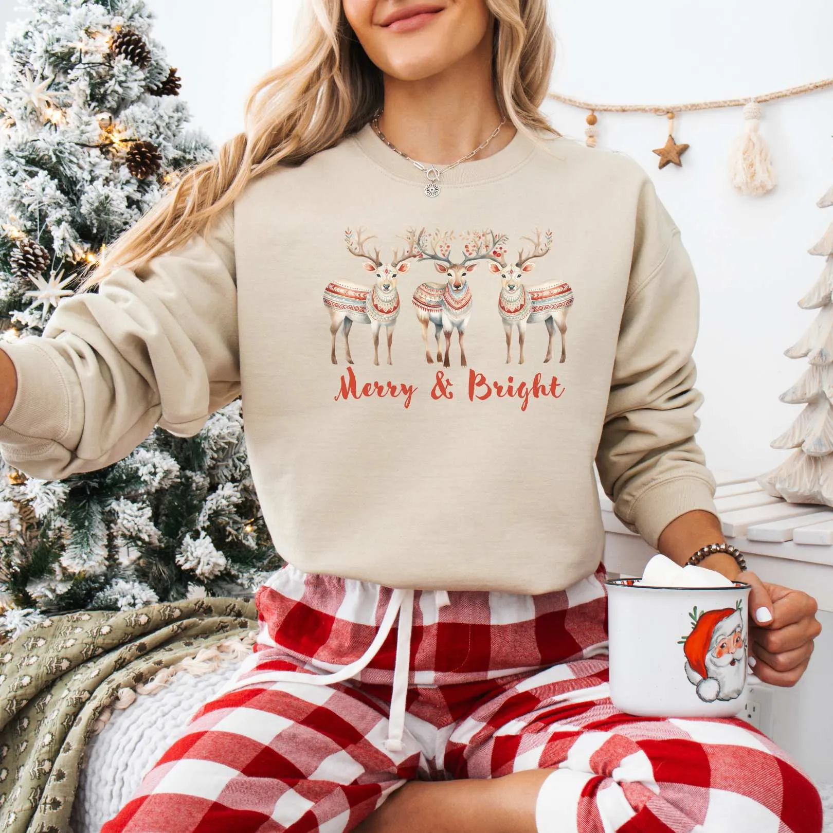 Merry and Bright Christmas Sweatshirt