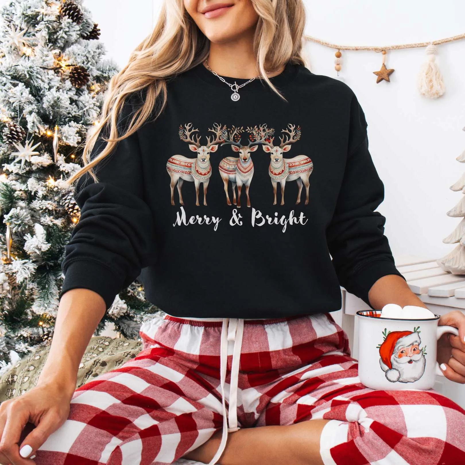 Merry and Bright Christmas Sweatshirt