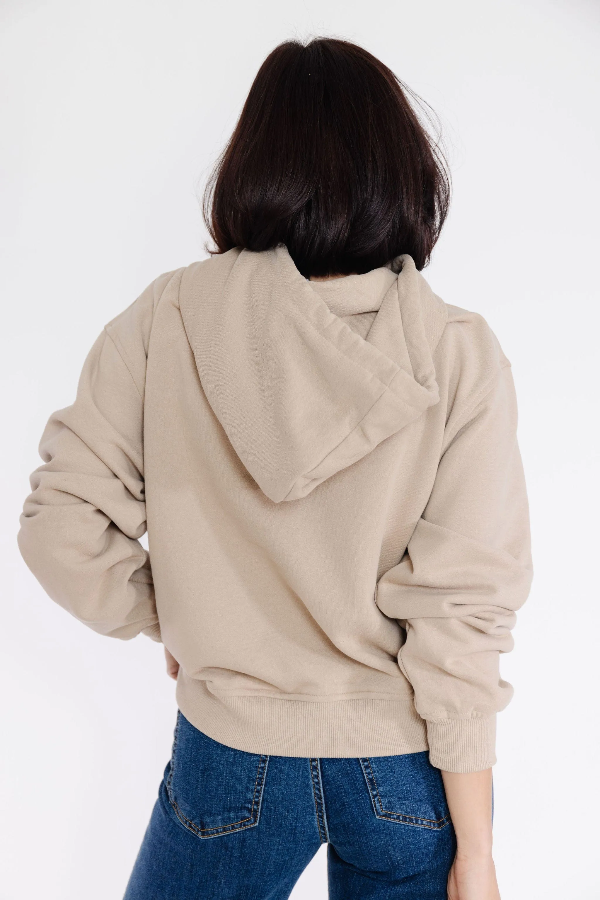 Monterey Hoodie Sweatshirt in Taupe