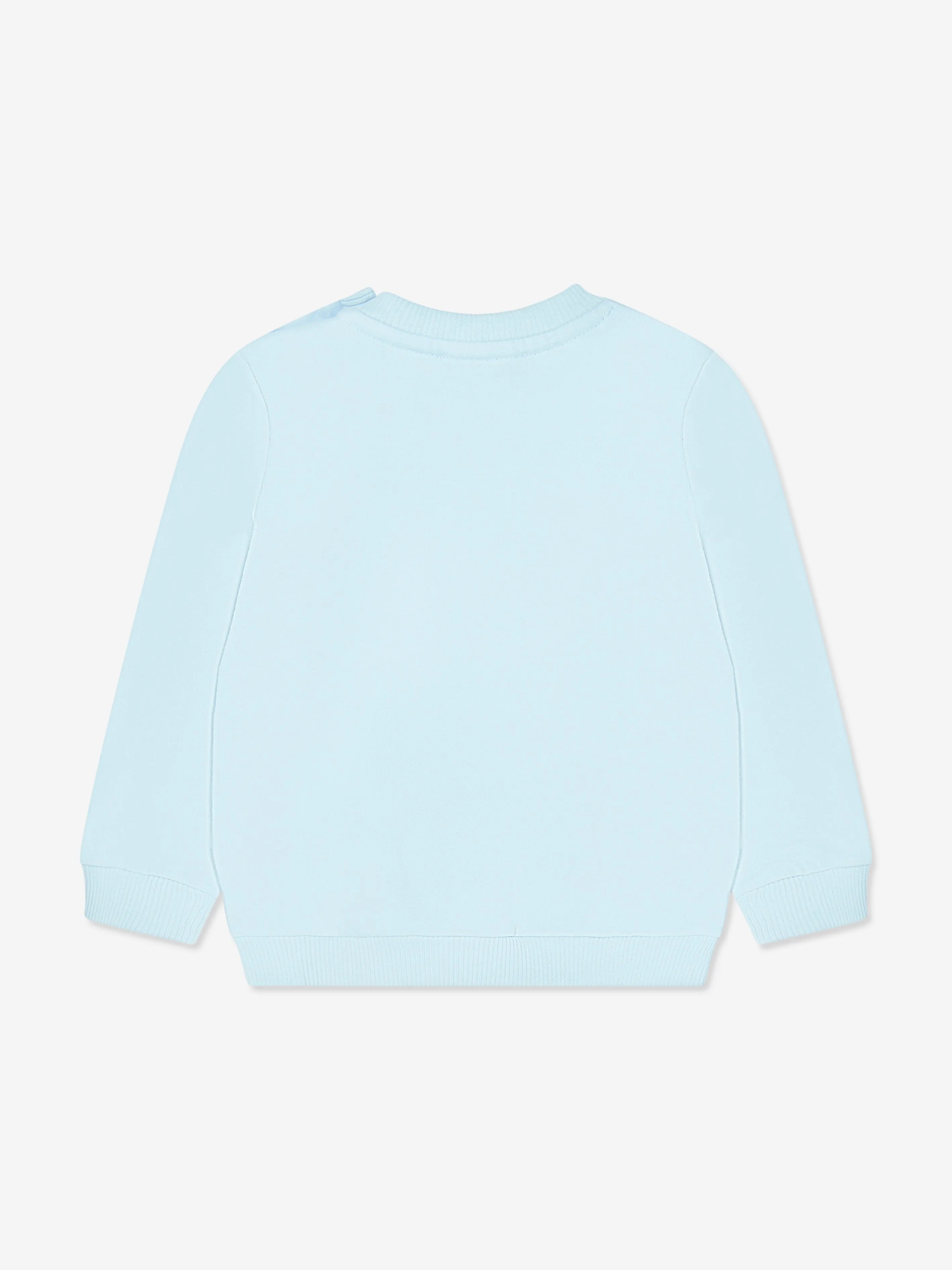 Moschino Baby Teddy Logo Sweatshirt in Blue