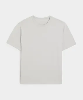 Oversized Luxe Jersey Tee in Grey Mist