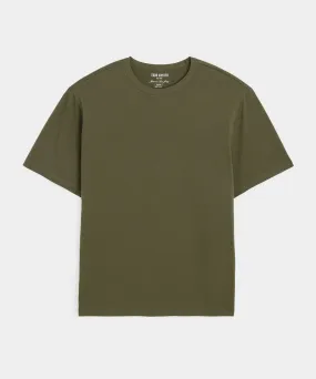 Oversized Luxe Jersey Tee in Snyder Olive