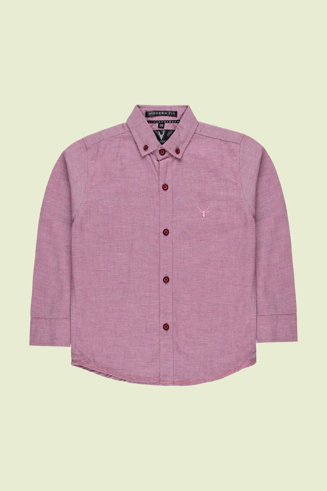 Plain Pink Color Shirt  for Boys