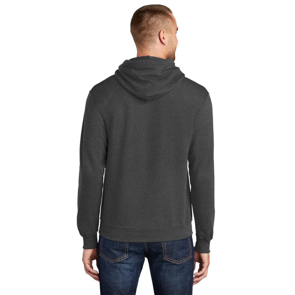 Port & Company® Core Fleece Pullover Hooded Sweatshirt - Dark Heather Grey