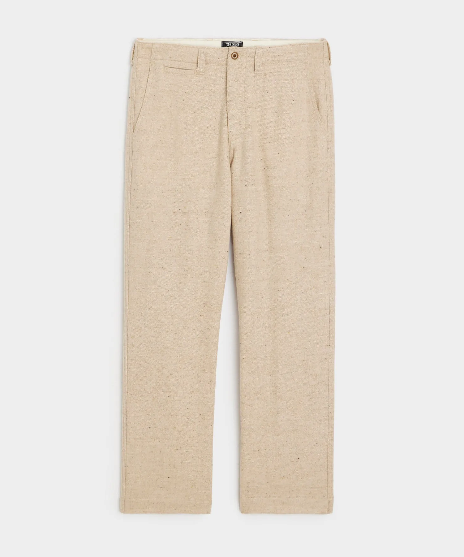 Relaxed Donegal Trouser in Oatmeal