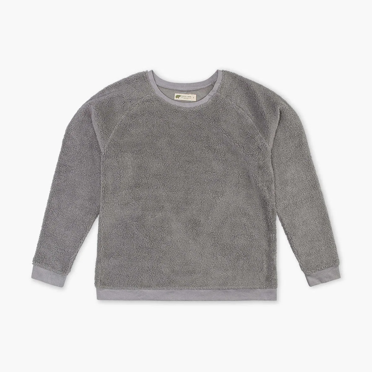 SALE - Adult Sherpa Crewneck Sweatshirt_Grey