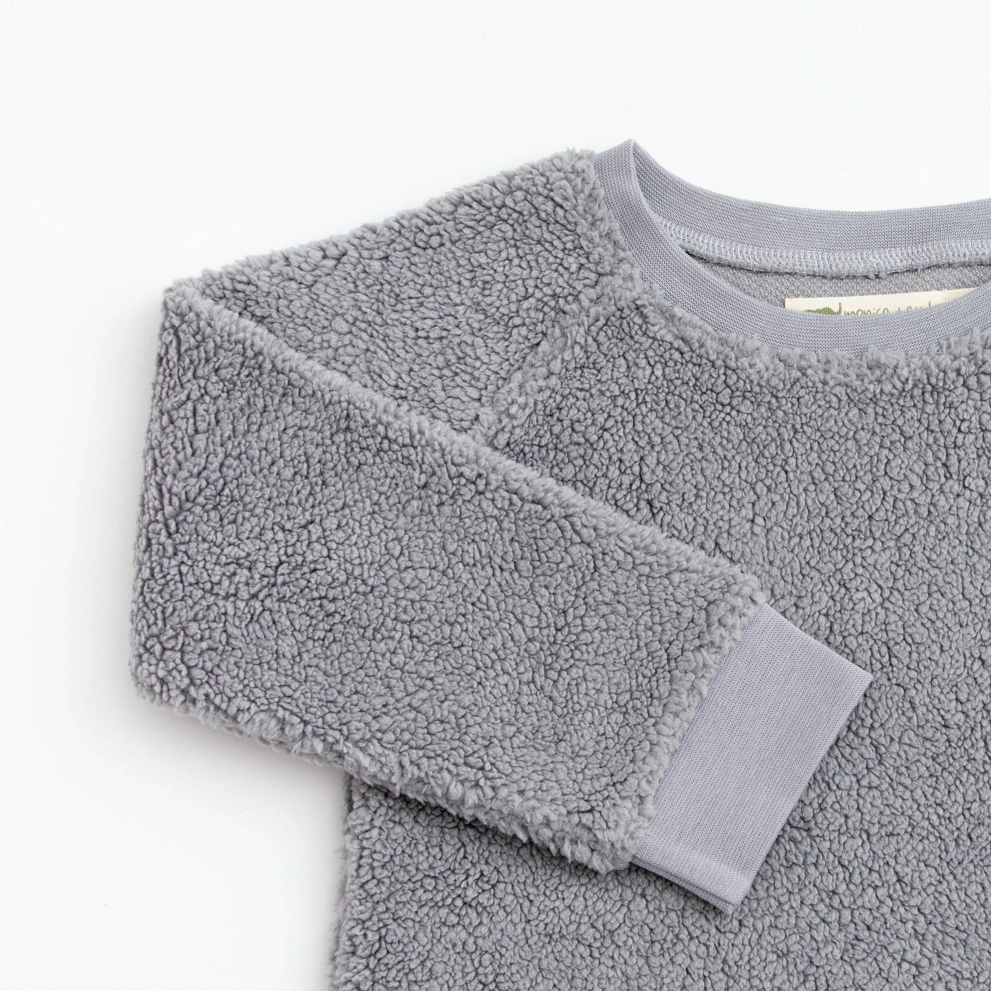 SALE - Sherpa Crewneck Sweatshirt_Grey