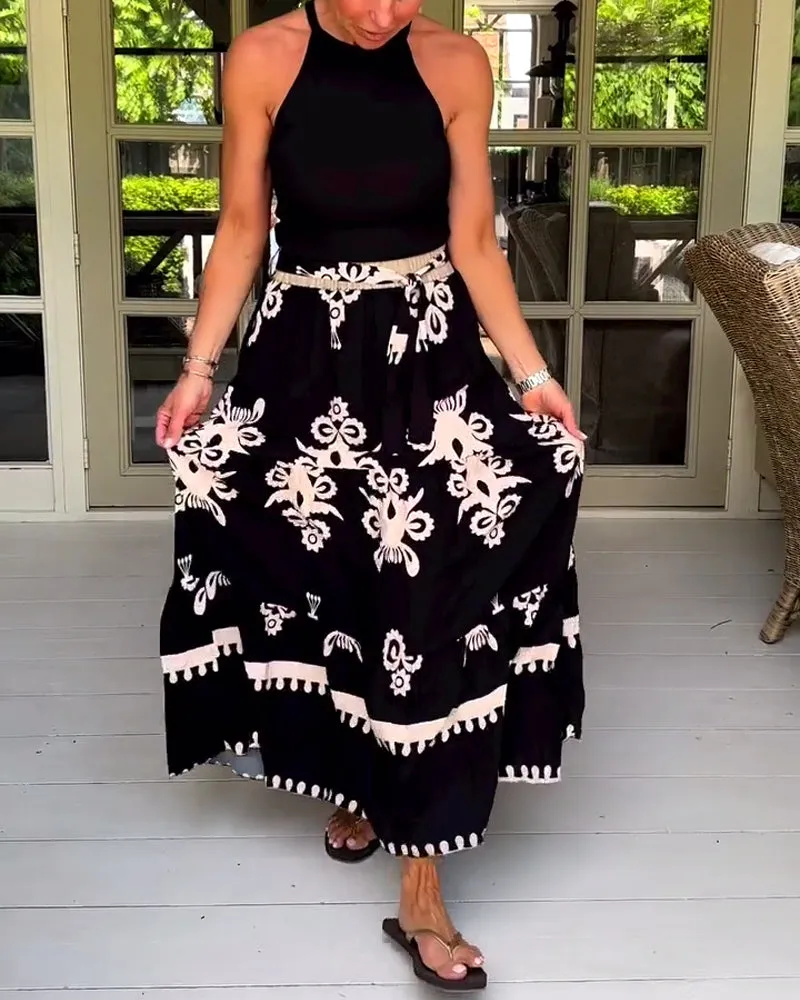 Stylish printed elegant skirt