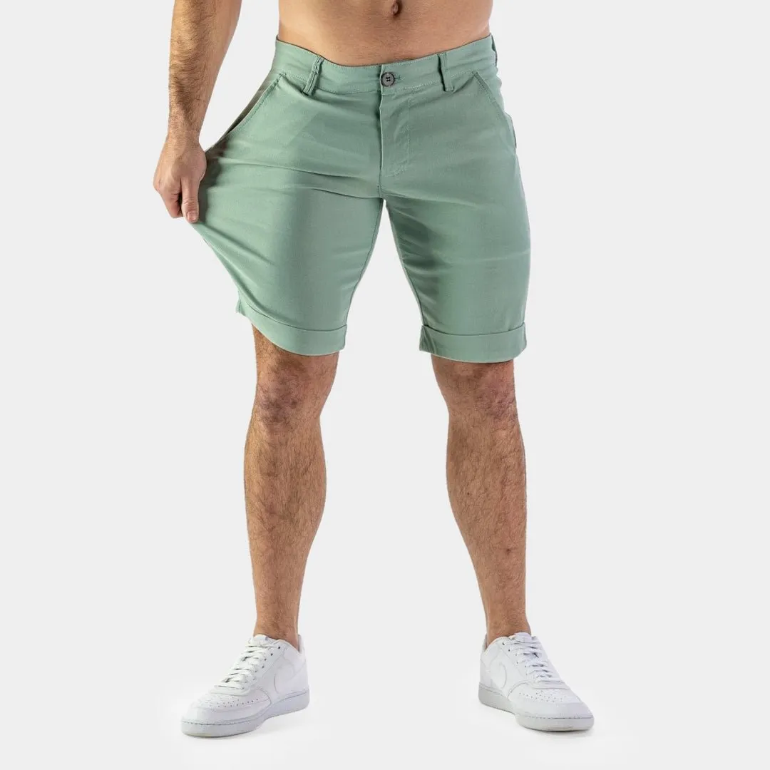 Ultra-Stretch 9” Chino Shorts - Green